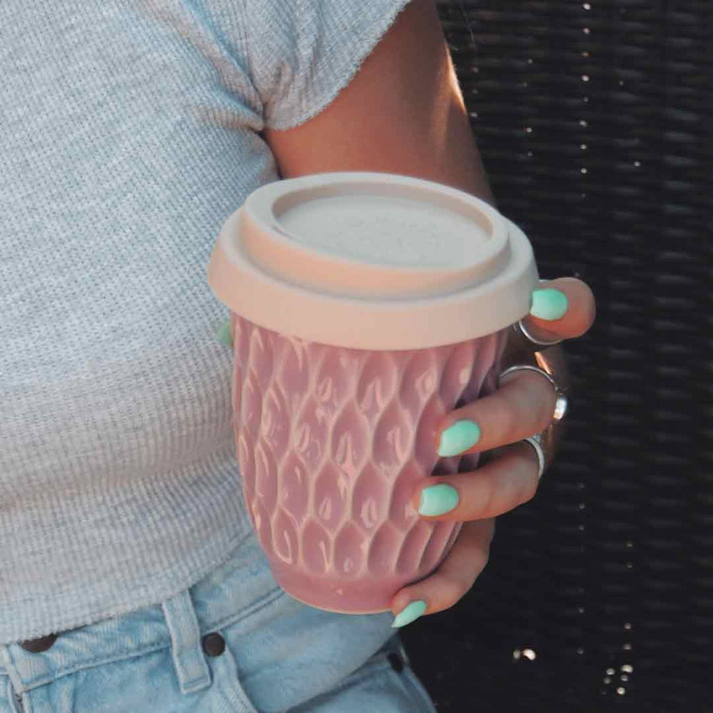 Pretty Girl Reusable Coffee Cup